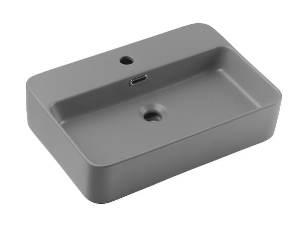 Toppmontert Servant  TRUST 2  LIGHT GREY 55x12x38 cm - Lys grå matt