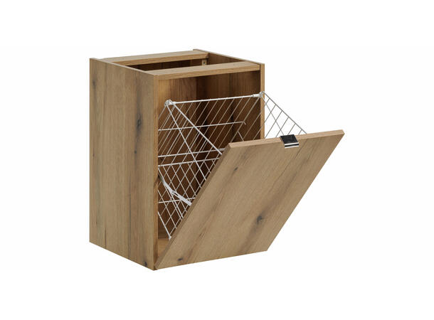 Underskap  m/ Skittentøyskurv NOVA OAK 40x39x57 m/1 dør