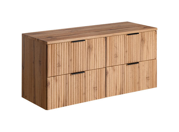 Underskap m/benkeplate ADEL OAK 120 120x46x57 - 4 Skuffer