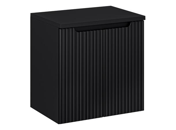 Underskap m/benkeplate NOVA BLACK 60 cm 60x39x57- m/2 dør