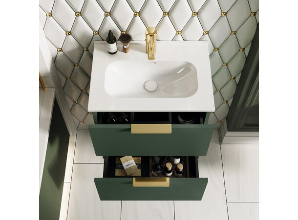 Underskap m/servant  50 cm 51x36x55 - grønn matt