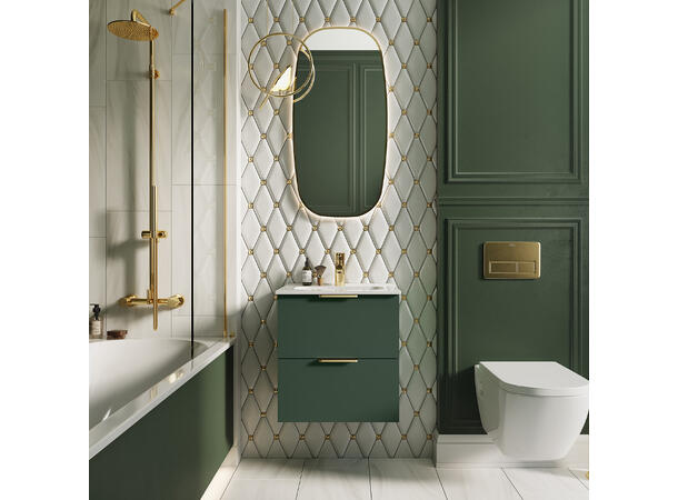 Underskap m/servant  50 cm 51x36x55 - grønn matt