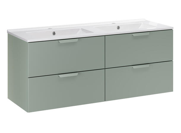 Underskap med servant Aster Green 120 120x46x50 - 4 Skuffer
