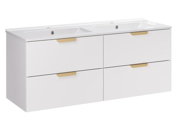 Underskap med servant Aster White 120 120x46x50 - 4 Skuffer