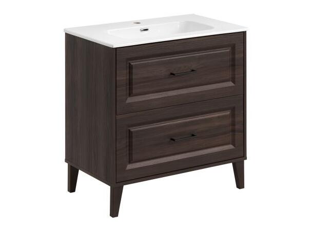 Underskap med servant  Mørkdal - 80 cm 80x46x82 - 2 Skuffer Ristretto Eik