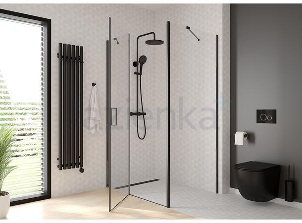 Vegghengt toalett Oltens Hamnes Softclose Smartclean svart matt