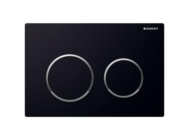 Betjeningsplate Geberit Omega20 Svart/Krom