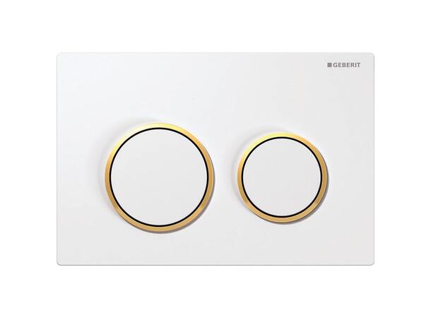 Betjeningsplate Geberit Omega20 Hvit/Gull