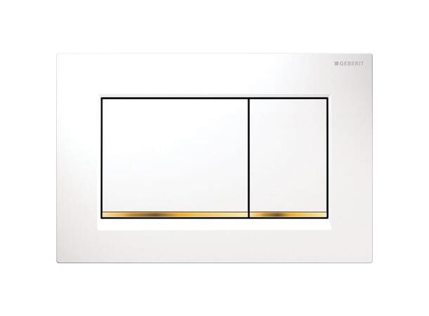 Betjeningsplate Geberit Sigma30 Hvit/Gull