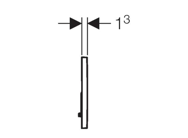 Betjeningsplate Geberit Sigma01 Gull