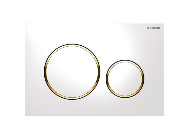 Betjeningsplate Geberit Sigma20 Hvit/Gull