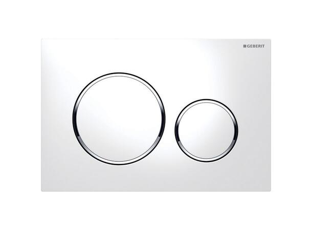Betjeningsplate Geberit Sigma20 Hvit/Krom