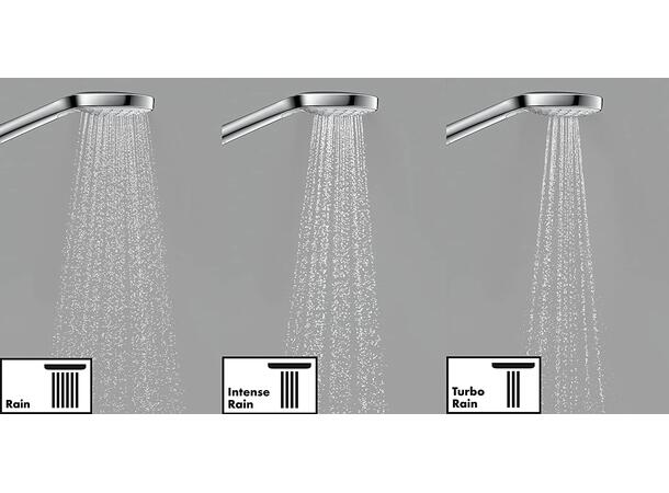 Dusjsett Hansgrohe CromaSelect S Vario 3jet med dusjstang 90 cm - Hvit/krom -