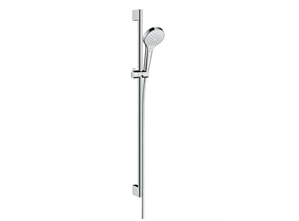 Dusjsett Hansgrohe CromaSelect S Vario 3jet med dusjstang 90 cm - Hvit/krom -